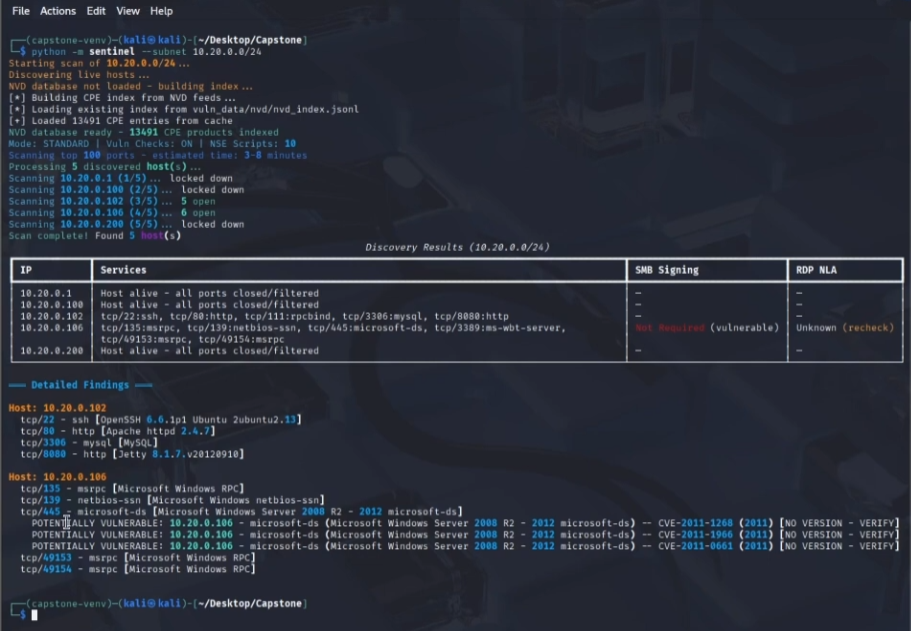 Sentinel: Automated Network Security Scanner preview
